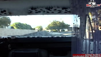 Preview 1 of Xxxsex Down6 - Skinny blonde Teen student with small natural tits pick up for car sex