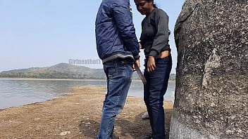 Preview 3 of Seks Childre - Hottest Indian Couple Sex at Outdoor - Sex at Open Public Place - River Side Sex Video in Hindi