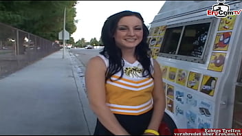 Preview 1 of Rus Ten Porn - Petite dark haired Teen with small tits pick up at the street for car sex