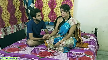 Preview 1 of Gaurav Sexy Video - Indian new Milf stepmother and teen stepson amazing hot sex! with clear hindi audio