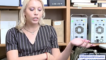 Preview 1 of Sezx Video - Officer fucks blonde teen in his office