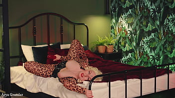 Preview 4 of Sexbiutiful - Pussy Fuck in Ripped Spandex Catsuit... Mature Blonde and her Pierced Pussy