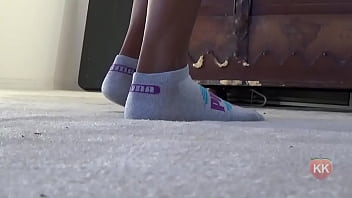Preview 2 of Amateur Auto Dildo - Puma Socks Fetish