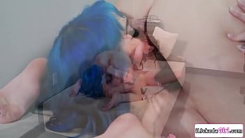 Preview 4 of Apri And - Busty babe fingering lesbian girlfriend
