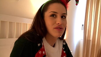 Preview 2 of Indian Blue Filmxxx Movie - Layla Lane touches herself and sucks my dick on Xmas Day