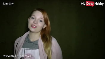 Preview 2 of Docter Six Vodoes - Busty Redhead Babe (Lara-Shy) Shows A Close-Up Of Her Pussy Pissing - My Dirty Hobby