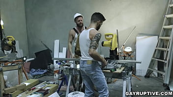 Preview 1 of Muslim Shaadi - Gayruptive.com - What a meaty huge black cock you got Deep Dicc. Casey Everett and Brian Bonds are construction workers who need their latest project to pass inspection. When Deep arrives Casey and Brian offer him their cock