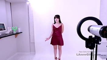 Preview 1 of Destiny 7 - Sweet Teen with bangs gets it deepthroat at audition