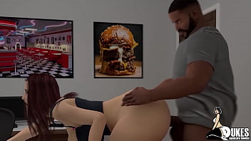Preview 3 of Fairy Tail Erza Hentai Video - Big Booty MILF gets fucked hard by young BBC