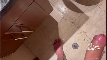 Preview 1 of Gym Hindi Sex - Colombian slut fucks in the bathroom - Katty Blake