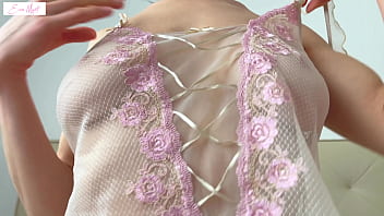 Preview 1 of Lesbian Masturbation In Girdles - Pussyjob: I&#039_ll slide on your cock with my hairy pussy until you cum - EVA MYST