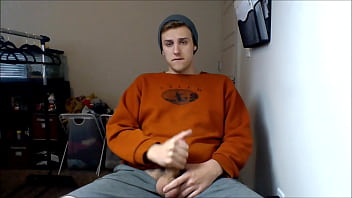Preview 2 of Purn Xxx Video Hd Mp4 - STRAIGHT Frat BRO almost gets caught cumming in dorm to friends photo!