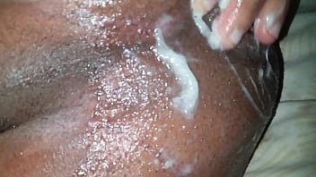 Preview 2 of Pussy Hairy Black - Three big toys in my ass hole same time  .i love it