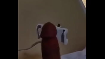 Preview 4 of Shcool Girl Asian Amateur - Sexy guy stroking his big cock