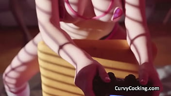 Preview 2 of Fucking While Breastfeeding Baby - Spanish gamer chick wants BBC during gameplay