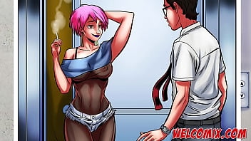 Preview 4 of Grub Lesbi - Fucking the 20th floor hot rocker - Nerd Stallion