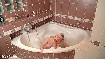 Preview 2 of Anal Culinary - Rough throat fuck in the bathtub - dildo riding - facial