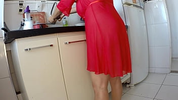 Preview 1 of Xdxxx Sixe - Real Homemade Stepmom and Son Early Morning Sex in kitchen