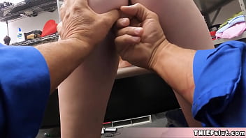 Preview 3 of Insane Janwr - Cute shoplifter tried to steal a panty