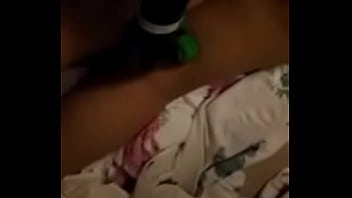 Preview 2 of Amarican Blak Girl - Green dildo in my ass