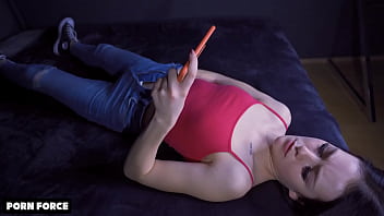 Preview 4 of Laura Galarza - Beautiful Step Sister Watches Porn And Masturbates - Real Hidden Cam Masturbation / Real Female Orgasm