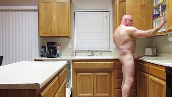 Preview 2 of Oral Sex With Indian Women - Naked putting the dishes away.