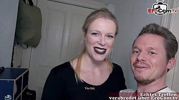 Preview 1 of Japanese Drunk Husband - T&auml_towierte deutsche Blondine mit kleinen Titten bei einem privaten Sextreffen