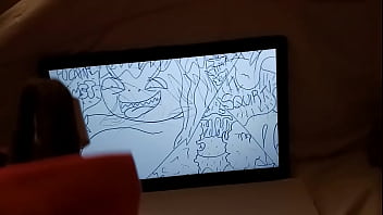 Preview 2 of By Bus Xxx - Monster Girl Jacks Guy Off To BBW Plant Women