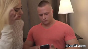 Preview 2 of Tigerr Benson Nurse - Broke fellow lets peculiar pal to penetrate his girlfriend for cash