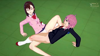 Preview 1 of Asian D Forced - Momo and Aira have a sexual encounter from another world - Dandadan