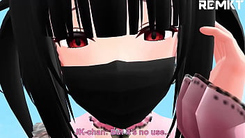 Preview 1 of Porn Giffs - (MMD Giantess) A Landmine Girl&#039_s Lustful Rampage