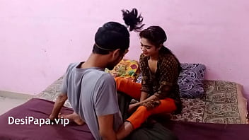 Preview 1 of Three Girls Rep Boy - Indian hot skinny young horny babe with natural tits has midnight sex with step - hot sex
