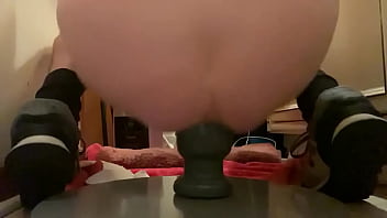 Preview 4 of Mother Fucks Preteen Daughter - Riding dildo plug