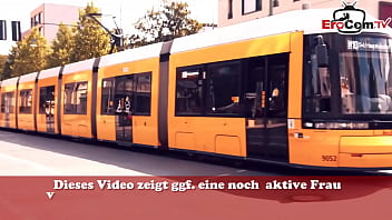 Preview 1 of Caena Xxx Video - Rothaarige schlanke deutsche Milf auf der Stra&szlig_e abgeschleppt f&uuml_r outdoor sex