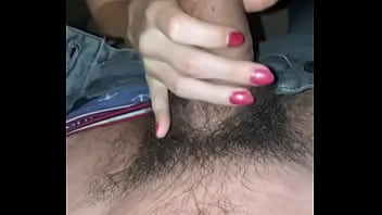 Preview 3 of Sunny With Hund - She is showing her naked body and playing with his dick - Cherriesteen