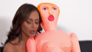 Preview 2 of Giovmarya Bonbon - Hot babe Armani Black gives a footjob to PornDude and lets him fuck her hard