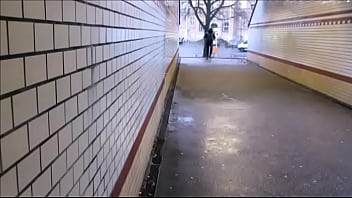 Preview 1 of Zareen Khan Pornvideo - 073 Rubber Gimp at the fast train station