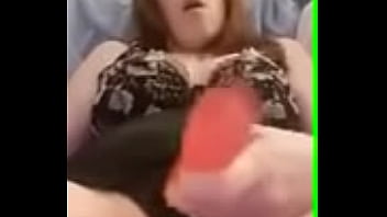 Preview 1 of Swedish Badoo Girl - Hot MILF bored so she plays with her dildo until she cums