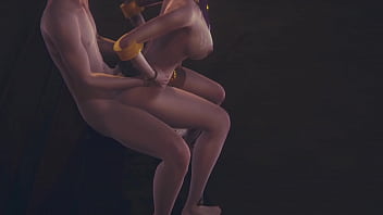 Preview 3 of Sax Modi - LOL Hentai 3D - Akali fucked on her knees and sitting at street - Japanese Asian Manga Anime Game Porn