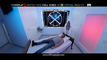 Preview 1 of Sunny Leone Hard Ass Fucking Hd - Blonde Babe Aiden Ashley As EMMA FROST Letting You Into Her Pussy VR Porn