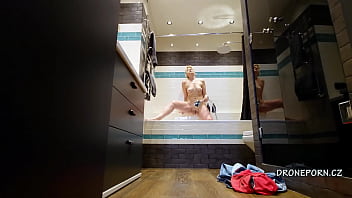 Preview 3 of Sunny Leon Xnxx Hd - Czech MILF masturbating in the shower