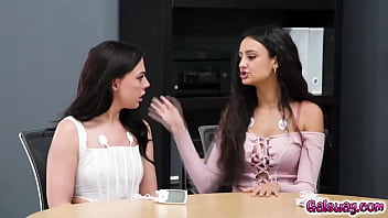 Preview 2 of Wife Forced Into Mmf Threesome - Eliza Ibarra and Whitney Wright fucked each other to get qualified