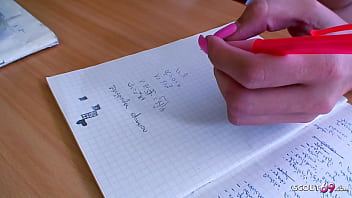 Preview 1 of Www Mature Hd Mom Xxxx Tv - old teacher seduce blonde teen 18 to fuck in classroom