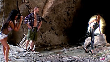 Preview 1 of Gay Twikse - REDHEAD LATINA MILF BIANCA RESA ROUGH BEACH ANAL SEX
