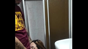 Preview 3 of Spooning Anal Sister - I found her in the bathroom part1