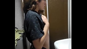 Preview 1 of Spooning Anal Sister - I found her in the bathroom part1