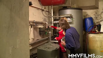 Preview 1 of Gurz Et Mam - Tiny titted blondie gets arse fucked by horny plumber