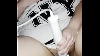 Preview 3 of Mom Sex Lesbi - BBW fucks huge cucumber