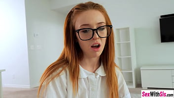Preview 2 of Inbin Xx Video - Sesxy stepsis nerd Madi Collins wanted to be a bad girl and she asked stepbro for a cock