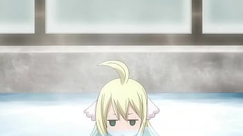 Preview 3 of Solo Outside Skirt - Fairy Tail OVA bath scene [nude filter]